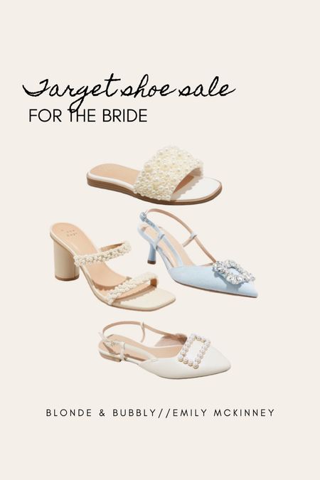 Target shoe sale: for the bride 👰‍♀️💍

20% off shoes this weekend. Picks for the bride-to-be.

Wedding. Bride. Bridal outfits. Bridal shoes. Spring shoes. Heels. Flats. Pearls. Shoe sale. Target. 

#LTKshoecrush #LTKwedding #LTKsalealert