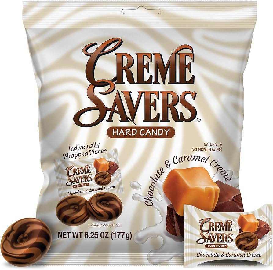 Creme Savers Chocolate and Caramel Hard Candy | The Taste of Sweet Chocolate Swirled in Rich Cara... | Amazon (US)