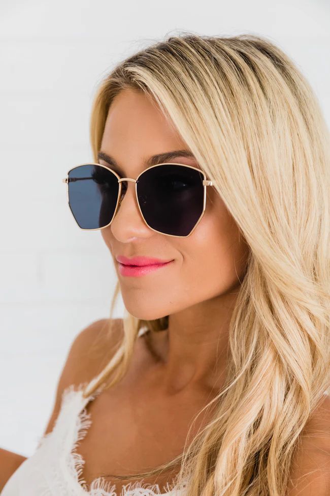 Sunburst Love Sunglasses Gold | The Pink Lily Boutique