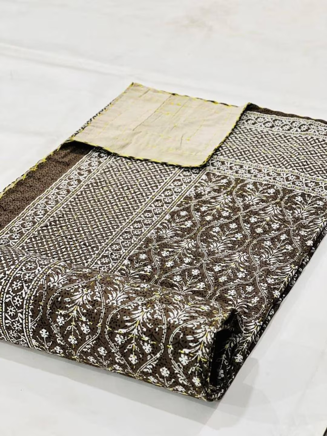 Best Selling Dark Brown Bedding Gorgeous Quilt That Has the - Etsy | Etsy (US)