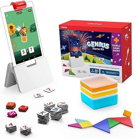 Osmo - Genius Starter Kit for Fire Tablet + Family Game Night - 7 Hands-On Learning Games for Spe... | Amazon (US)