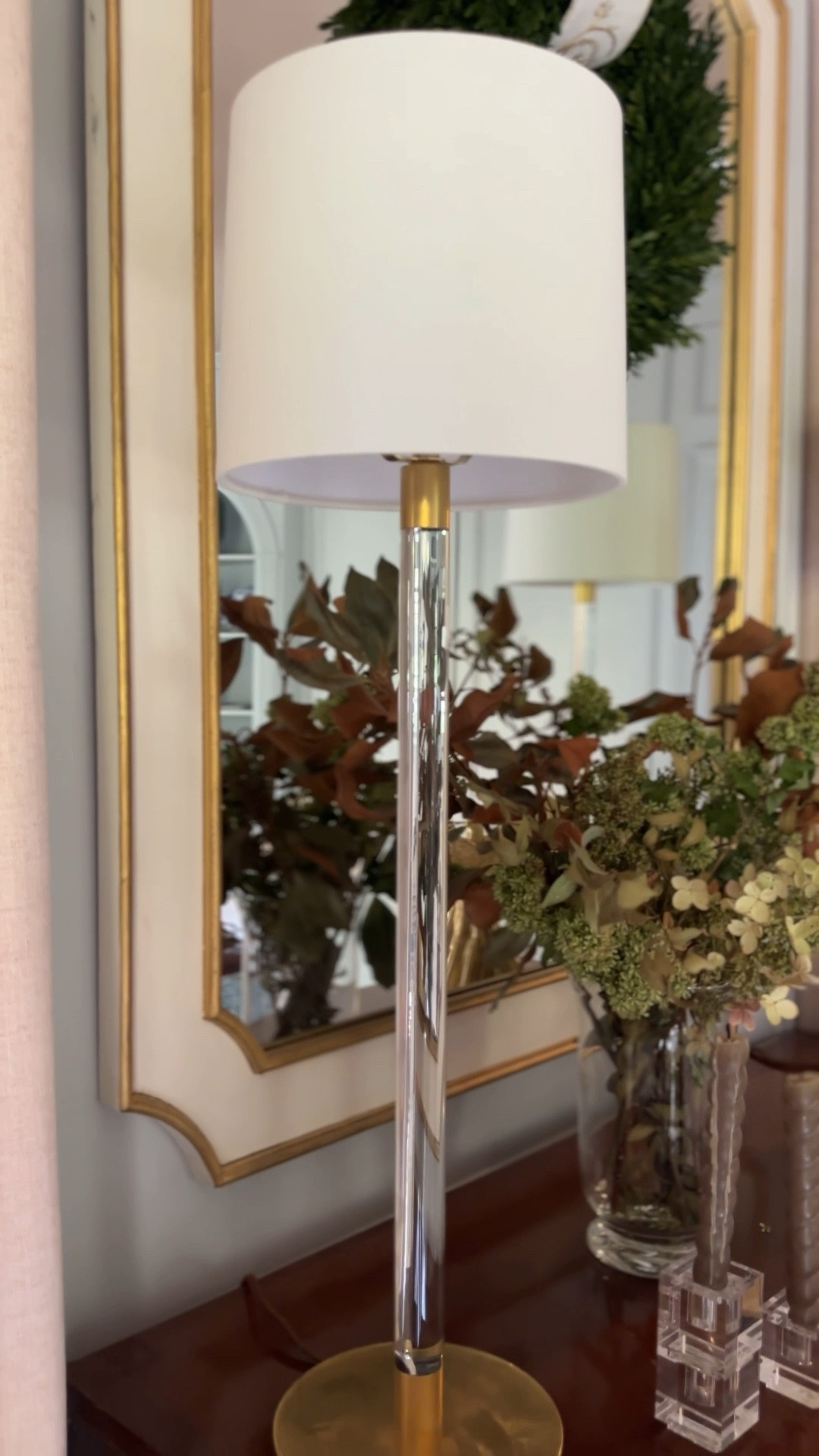 Great scale! Tall with pretty acrylic and gold to balance my traditional dining room. Currently, 20% off during the Black Friday sale. 

#LTKHome #LTKWatchNow #LTKCyberWeek