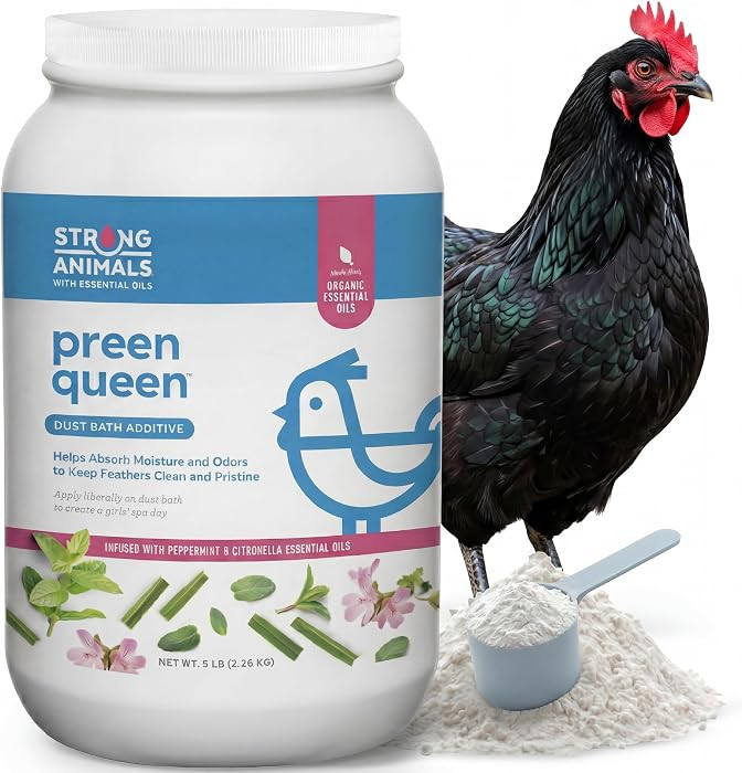 Strong Animals Preen Queen Chicken Dust Bath Additive - Poultry Dust Bath for Chickens with Peppe... | Amazon (US)