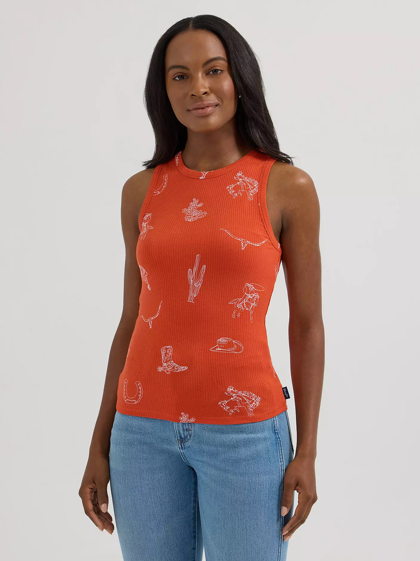 Women's Wrangler Printed Slim Goddess Tank | Wrangler