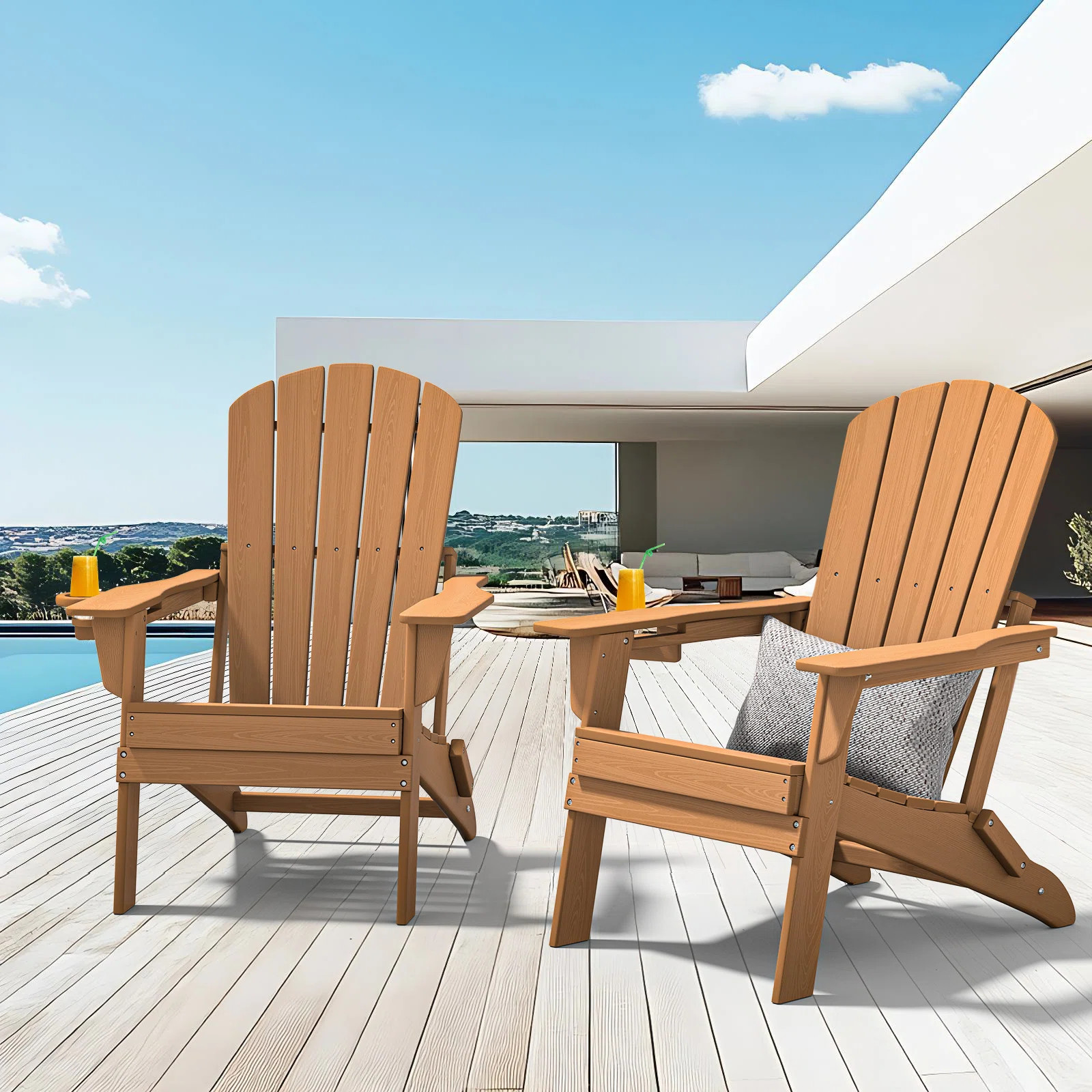 Antionetta Outdoor Adirondack Set | Wayfair North America