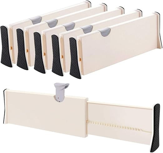 Drawer Dividers Organizer 5 Pack, Adjustable Separators 4" High Expandable from 11-17" for Bedroo... | Amazon (CA)