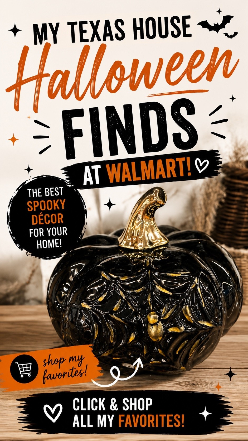 🎃 My Texas House Halloween is HERE and these finds are going to go FAST!! 🖤 The black + gold details, spooky ghosts, pumpkins and statement pieces are SO good this year.

I linked all my favorites in one spot so you can shop before the best ones disappear! 👻🛒

#LTKHalloween #MyTexasHouse #WalmartFinds #HalloweenDecor #LTKHome

#LTKSeasonal #LTKHome