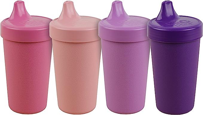 RE-PLAY 4pk - 10 oz. No Spill Sippy Cups for Baby, Toddler, and Child Feeding in Bright Pink, Blu... | Amazon (US)