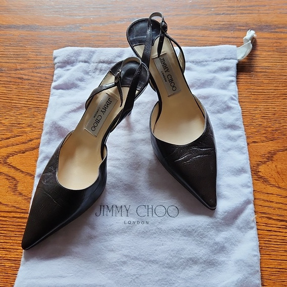 Jimmy Choo Chocolate Brown Sling Back Heels | Poshmark