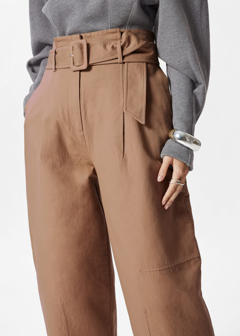 Belted Paperbag-Waist Trousers | & Other Stories UK