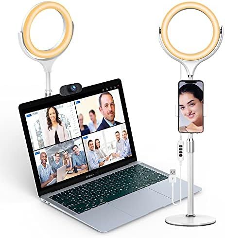 Elitehood 8’’ Ring Light for Computer & Video Conference Lighting Kit, Desk LED Circle Light ... | Amazon (US)