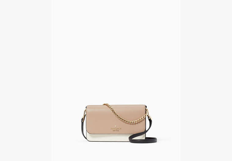 Kate Spade Madison Willow Mini Flap Crossbody, Toasted Hazelnut | Kate Spade Outlet