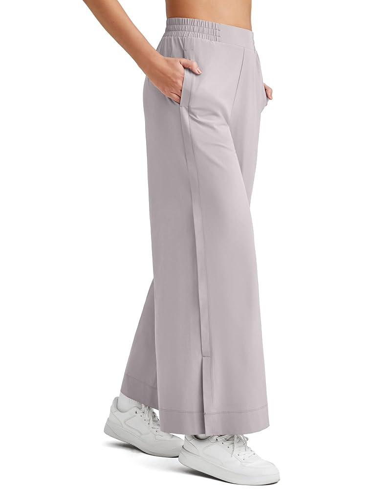 G4Free Pantalones de tobillo ligeros de pierna ancha de 25/27/29 pulgadas, para mujer, con abertu... | Amazon (US)