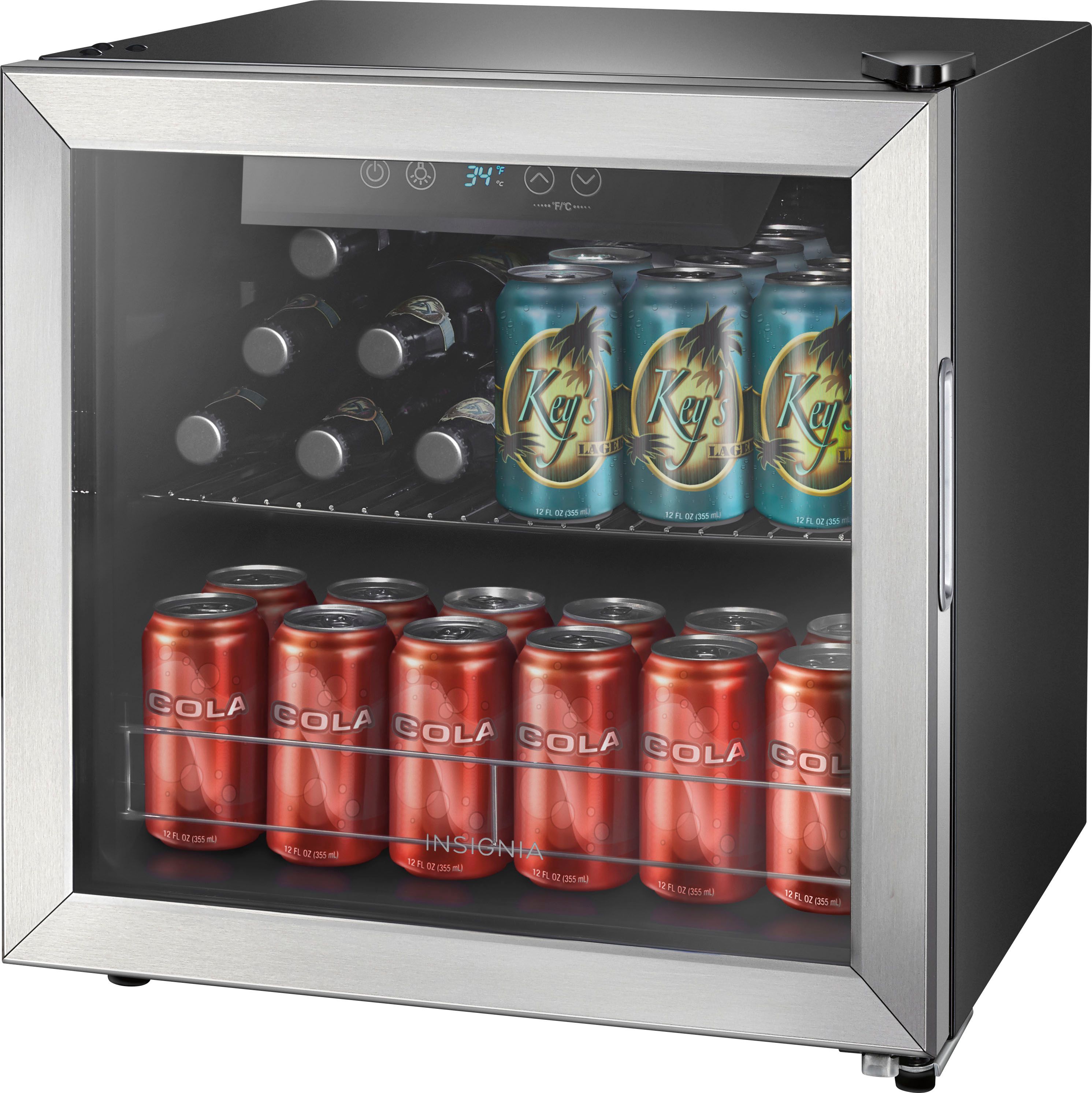 Insignia™ 48-Can Beverage Cooler Stainless steel/Silver NS-BC48SS7 - Best Buy | Best Buy U.S.