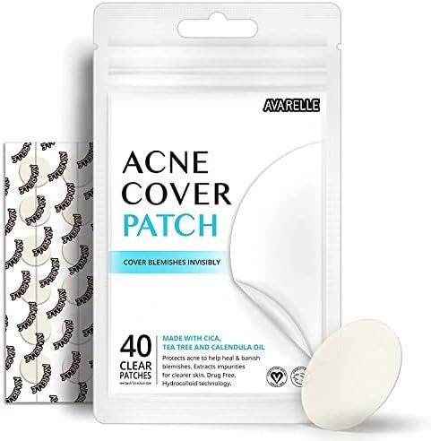 Avarelle Pimple Patches (40 Count) Hydrocolloid Acne Cover Patches, Acne Spot Treatment for Blemi... | Amazon (US)