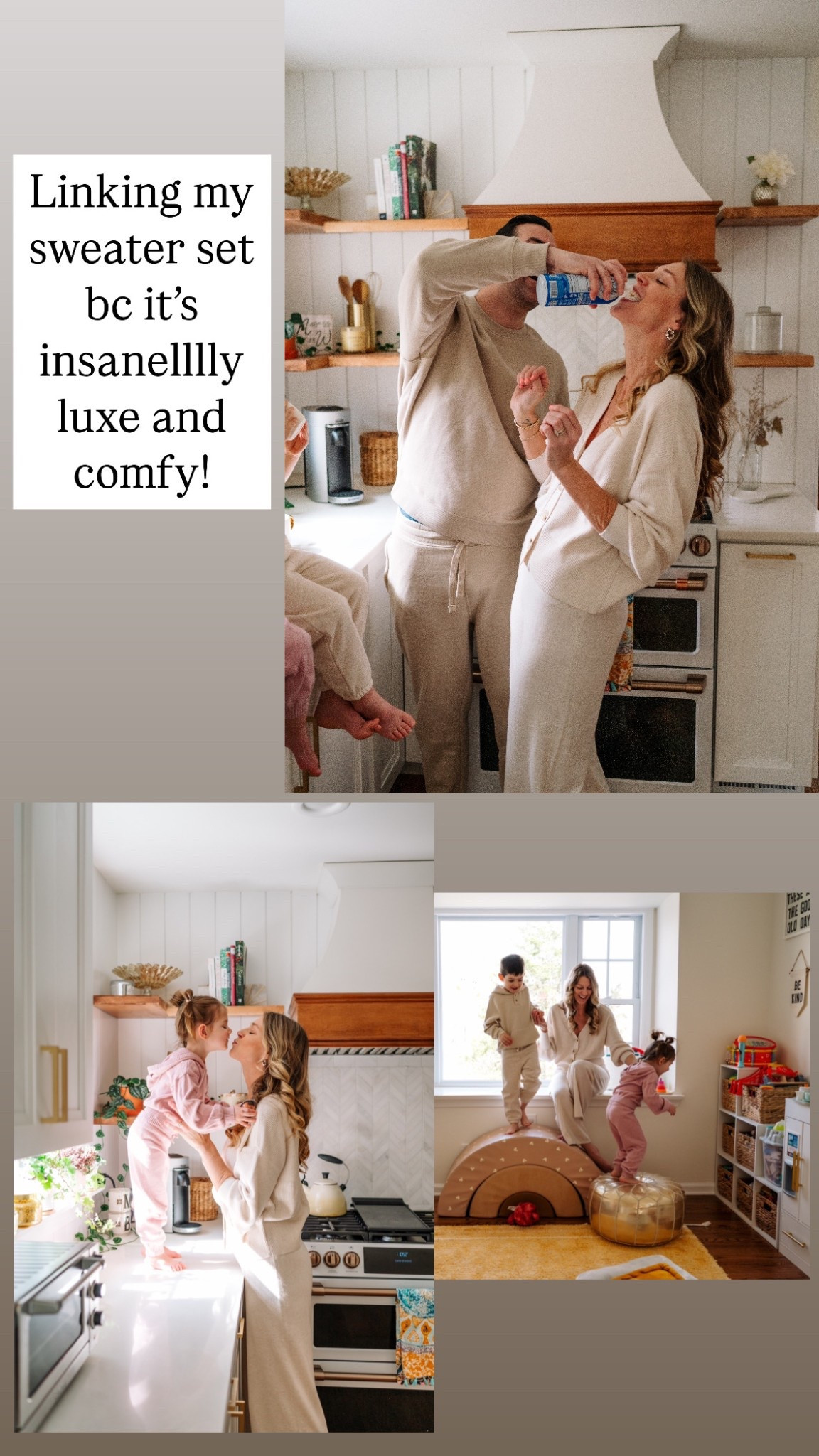 Comfy and luxe sweater set. Lounge set. Matching set. Knit set. Mom style. Weekend style. 

#LTKHome #LTKFamily #LTKGiftGuide