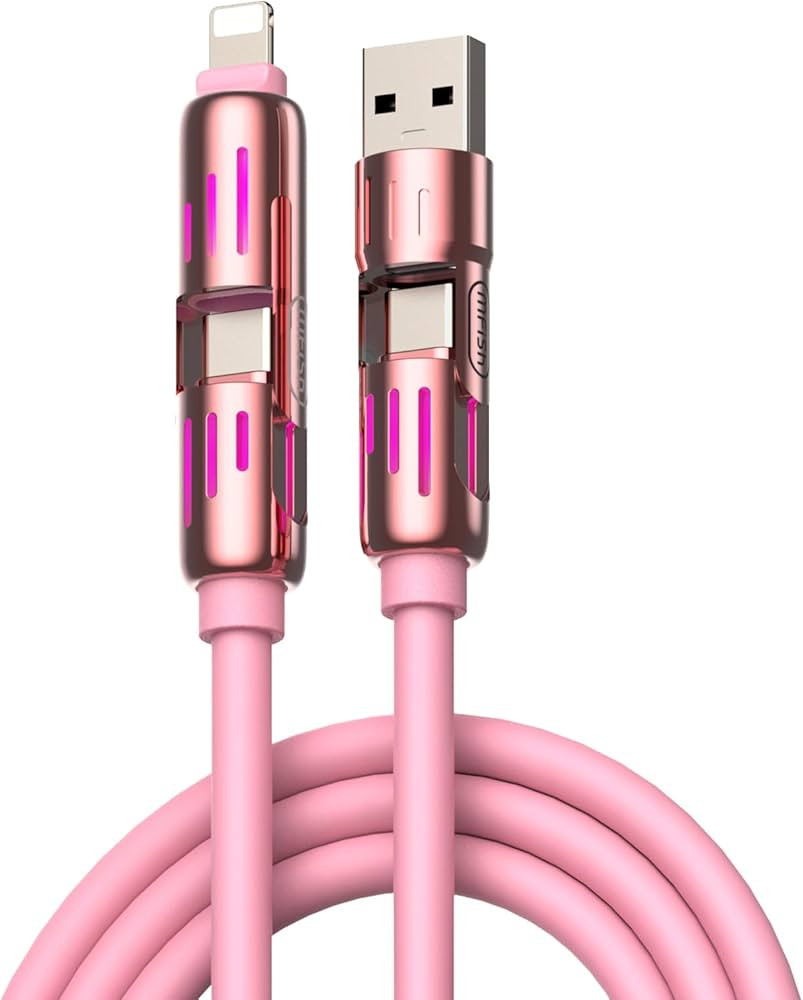 4-in-1 Multi USB Charging Cable -MAX 240W Fast Charging/Charger Cord with USB A+Type C for iPhone... | Amazon (US)