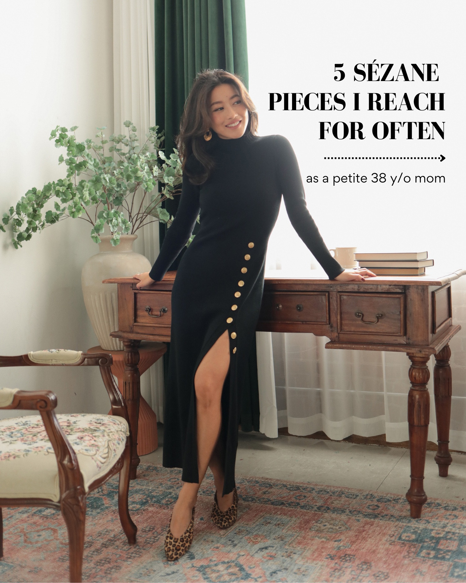 Free gift with purchase today - get a little velvet vanity case at Sezane! Great gifts for her - make sure to get the free gift wrap bag.

- Pic 1: sweater knit dress XS, this is near maxi length on petites. Love the leopard flats sz 4 (fits like 5/5.5) but I need to wear a heel lift insert so they don’t rub ankles 

- Pic 2: my favorite Amance cardigan XXS is back in a winter white and navy color, tho almost gone in the beige. WIth j.crew corduroys.

- Pic 3: Clyde trench coat sz 0 oversized fit and longer length. Water resistant for light rain

- Pic 4: embroidered hearts chambray shirt size 0, slender fit

- Pic 5: Lace blouse size 0, slim fit with petite friendly shorter sleeves also in black

- Pic 7: Scott trench sz 0 is a more tailored fit, water resistant trench, slimmer fit and shorter than Clyde

Levi’s ribcage jeans sz 24 x 27 length petite friendly 

- Pic 8: ankle boots size 4 (actually a US 5) 

 

 

#LTKHoliday #LTKGiftGuide #LTKPetite