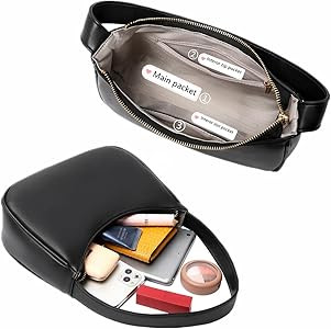 CYHTWSDJ Shoulder Bags for Women, Cute Hobo Tote Handbag Mini Clutch Purse with Zipper Closure | Amazon (US)