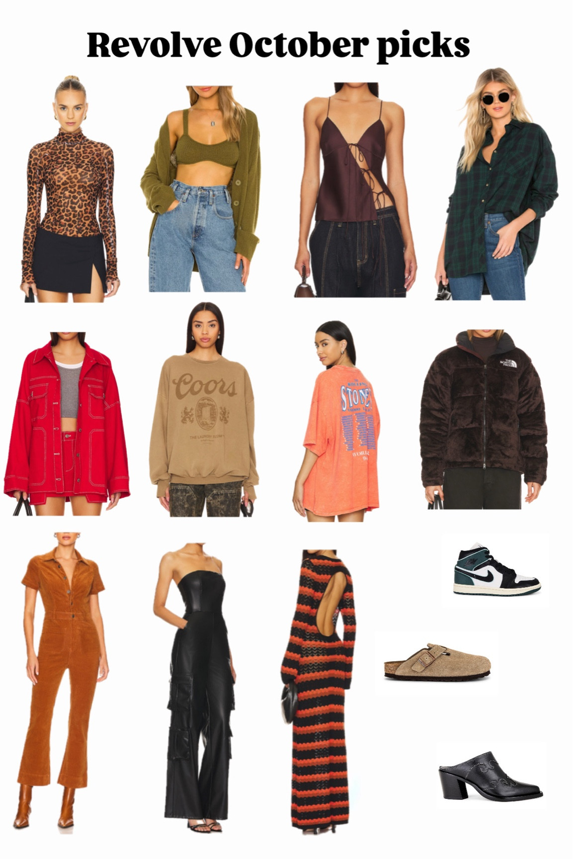 A few of my favorite revolve picks for October.

#LTKShoeCrush #LTKStyleTip #LTKHalloween