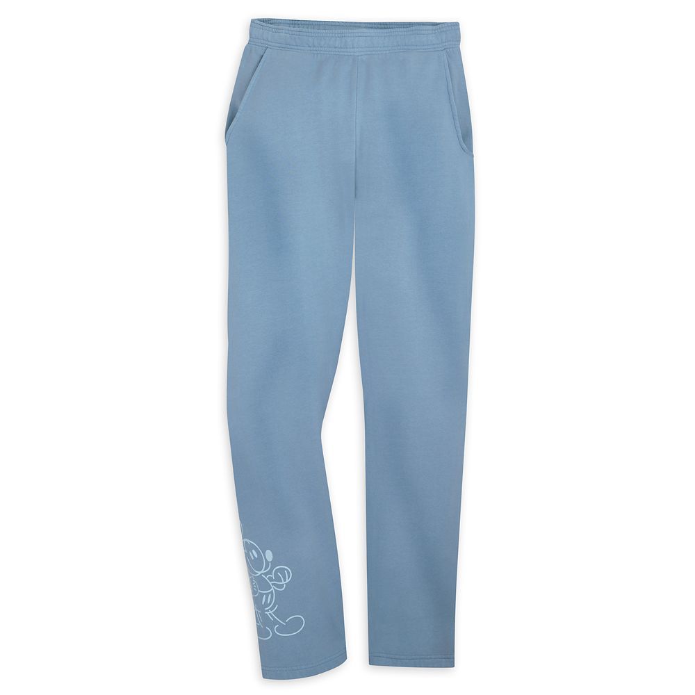 Mickey Mouse Genuine Mousewear Jogger Sweatpants for Women – Blue | Disney Store