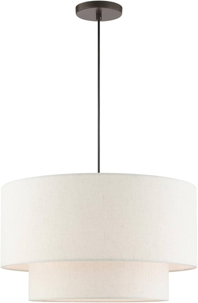 Livex Lighting 49803-92 Meadow 3 Light 20 inch English Bronze Pendant Ceiling Light | Amazon (US)