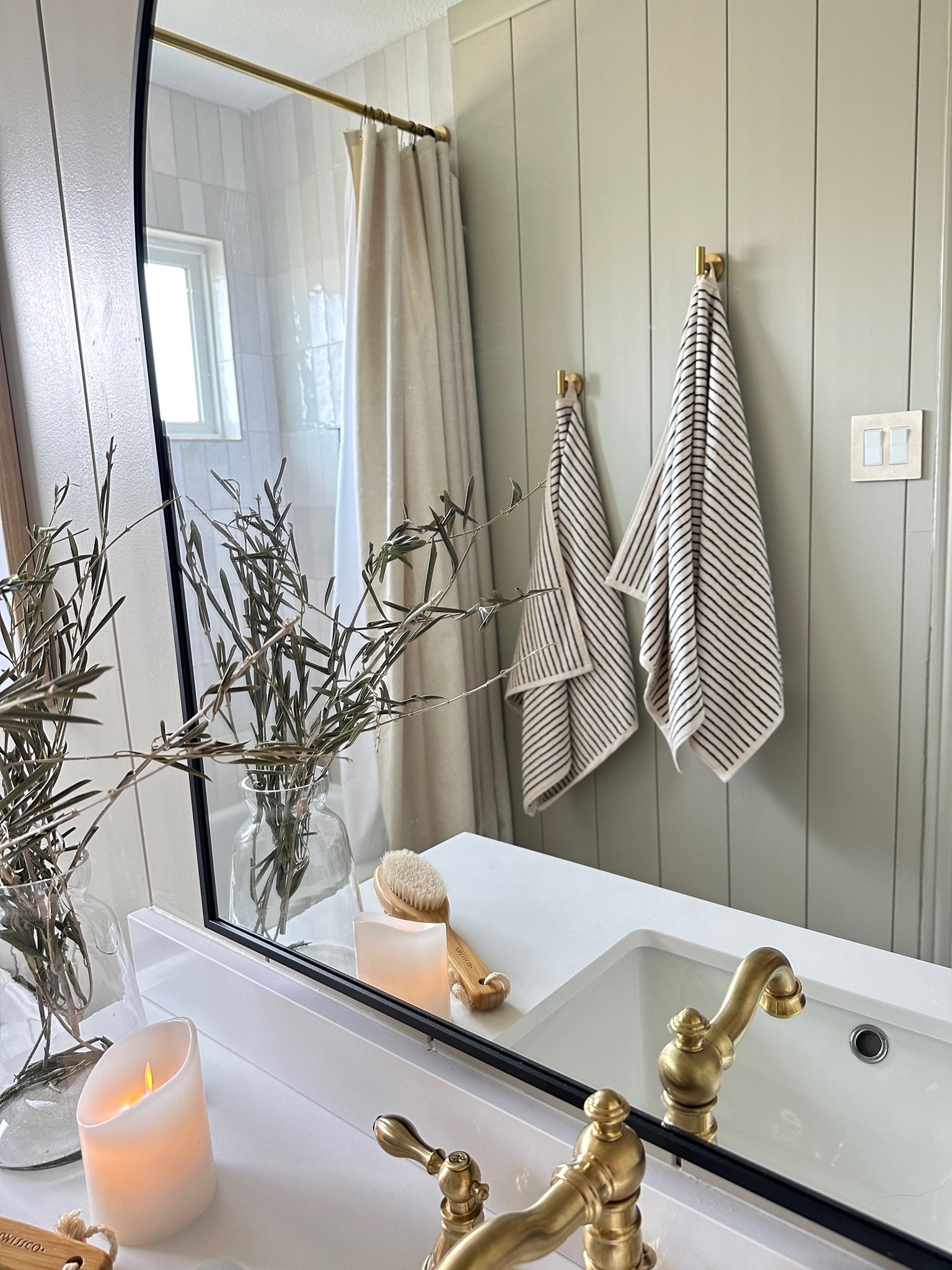 20% off my most favorite bath towels ever with code DAD2026! Have several of these Loomia striped towel sets for our guest bath!