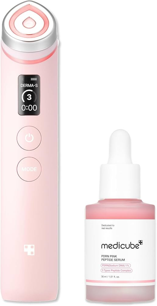 medicube Ultimate Pink Routine Duo: Booster Pro Pink 6-in-1 Real Glass Glow Beauty Massager and P... | Amazon (US)