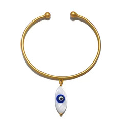 La Serena Evil Eye Cuff Bracelet | Sequin