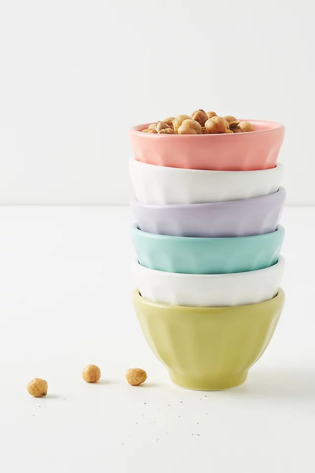 Mini Matte Latte Bowls, Set of 6 | Anthropologie (US)