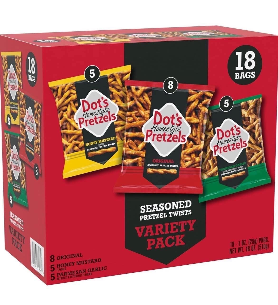 Great snack deal alert!! 🥨 Dot’s Pretzel 18 Count Variety Packs are only $7.86 today on Amazon! These are pricier pretzels that are ultra popular, and it’s especially rare to see the individual bags go on sale. They’re going quite fast at this price!

#LTKfoodie #LTKSaleAlert #LTKHome