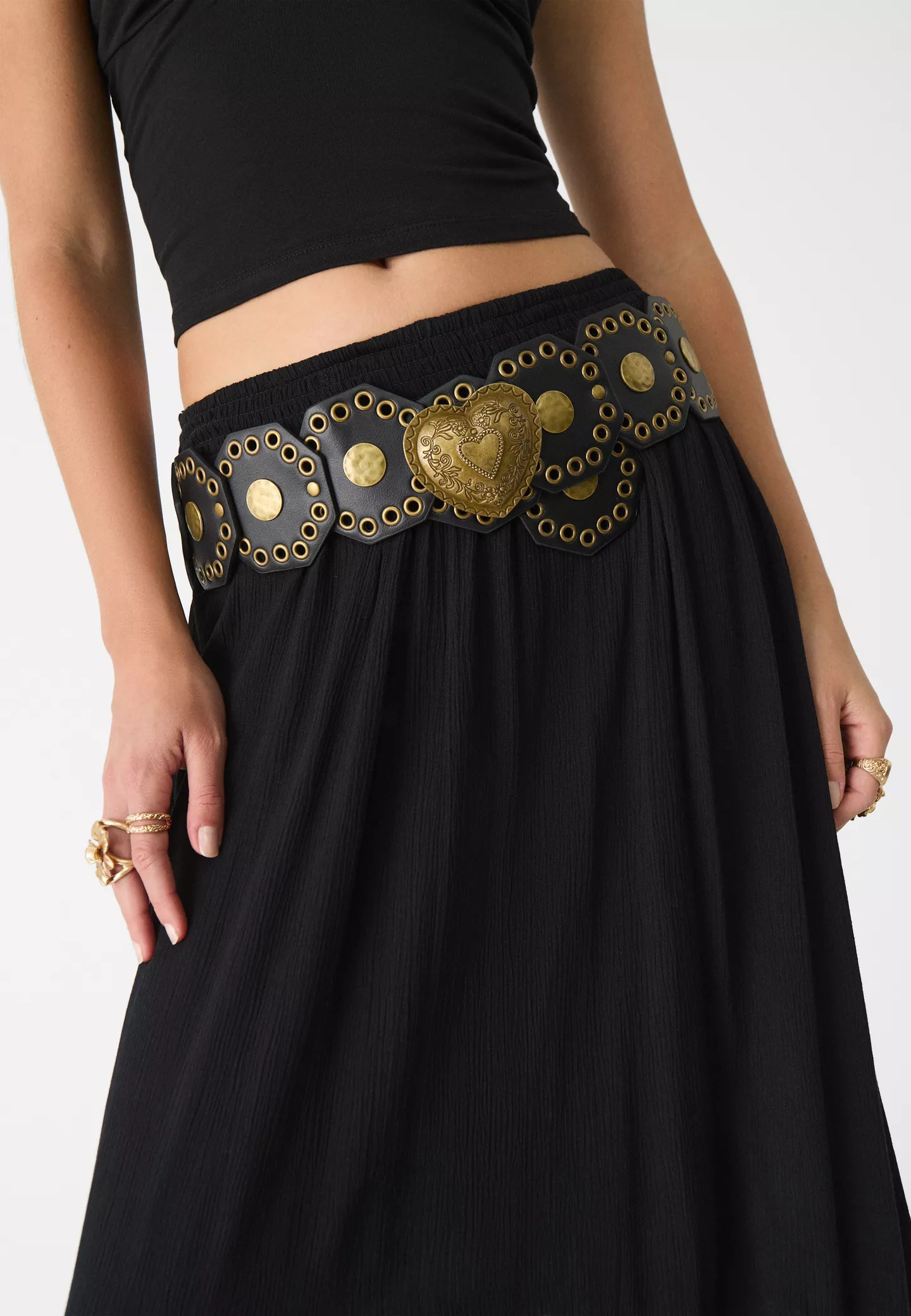 Ceinture large hexagones | Stradivarius (FR)