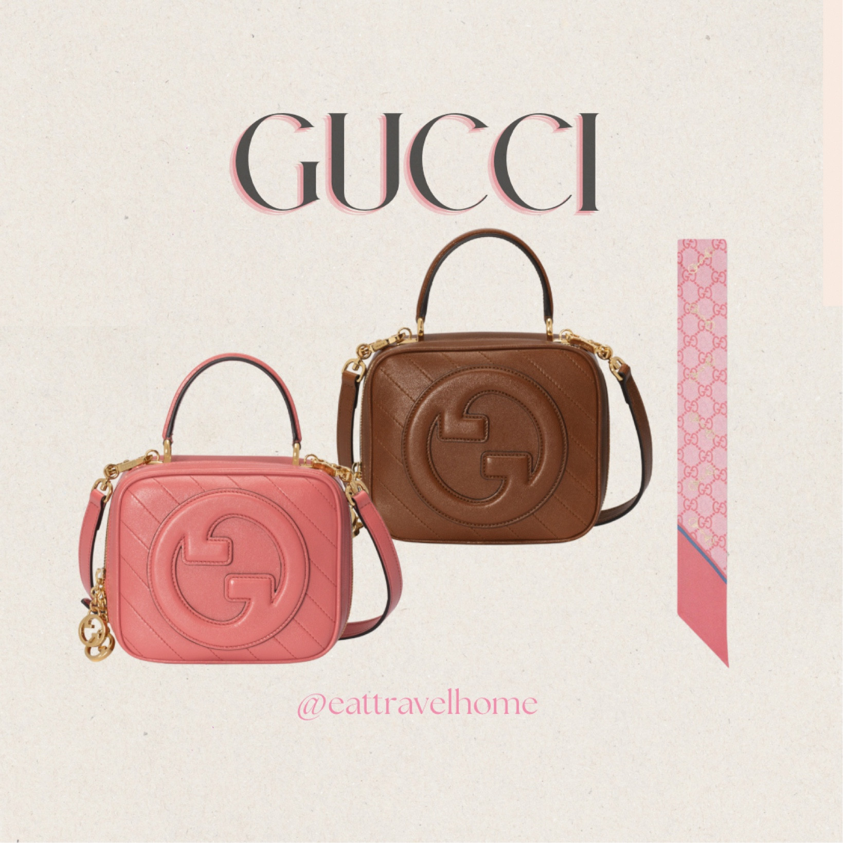Gucci Blondie logo-patch Tote Bag - White