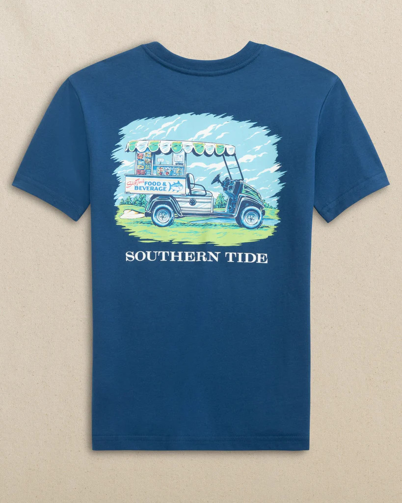 Kids Skipjack Food & Beverage Cart Short Sleeve T-Shirt | Southern Tide