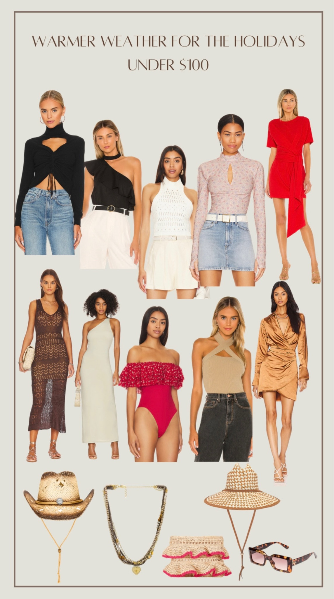 Under $100 finds! Great pieces if you are traveling somewhere warm for Christmas or New Years!

#LTKsalealert #LTKGiftGuide #LTKfindsunder100