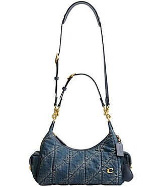 COACH Juliet Soft Quilted Loved Denim Pocket Bag 30 - Dark Indigo | Dillard's