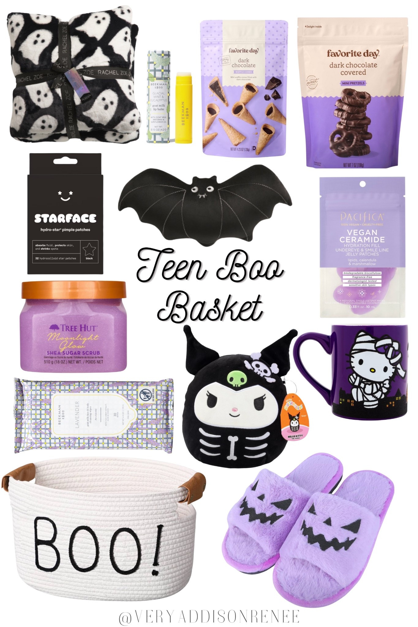 Teen Boo Basket Ideas 🦇Spooky Cute Halloween Gift Basket  

This spooky themed boo basket is perfect for Halloween 2025! It’s filled with cozy slippers, seasonal snacks, and fun Halloween gifts that make it the ultimate teen or tween basket. Affordable, aesthetic, and TikTok ready all with Target favorites!

#LTKGiftGuide

#LTKFindsUnder100 #LTKU #LTKFindsUnder50