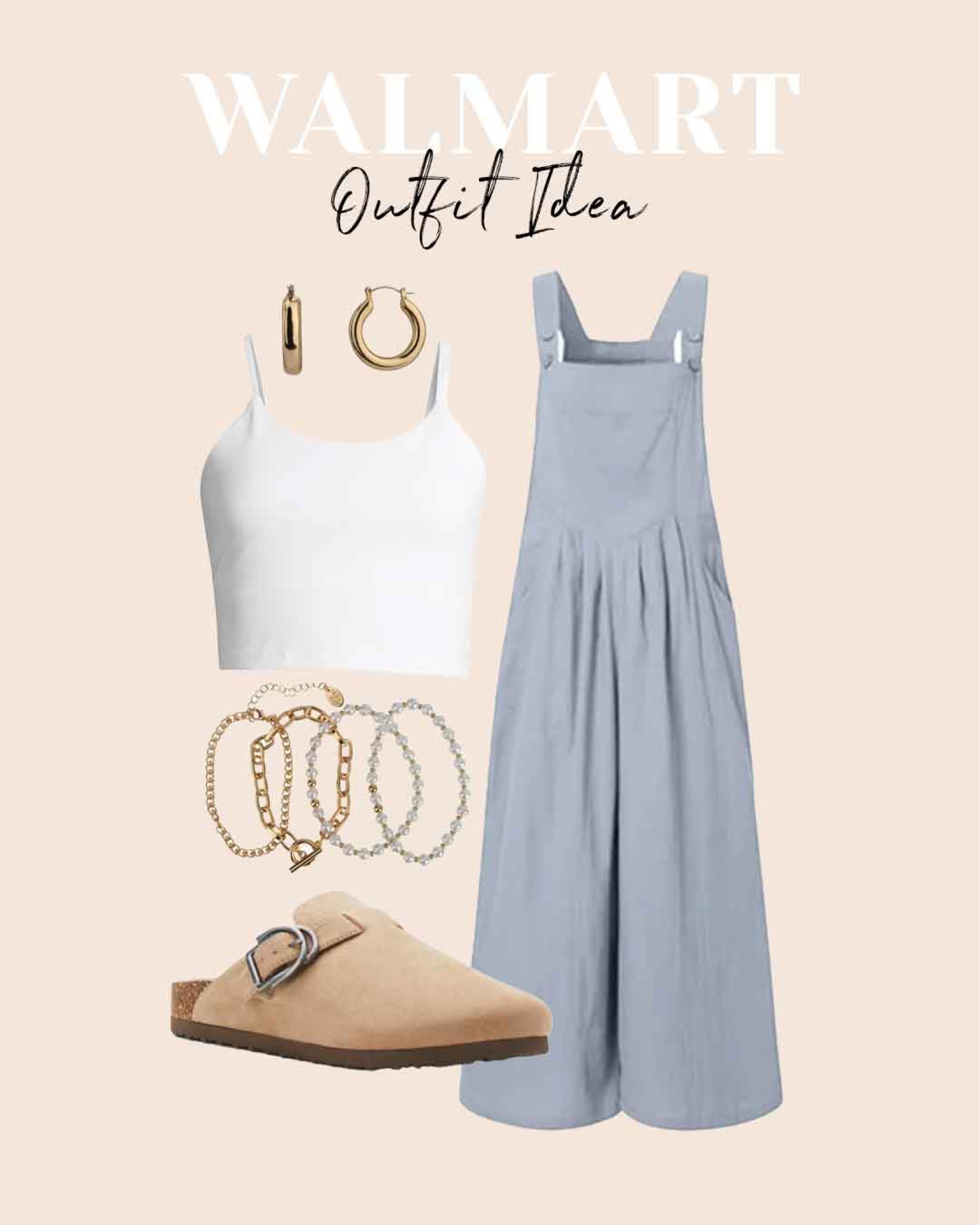 Walmart outfit idea with overalls, Avia top and mules #walmartpartner @walmart @walmartfashion #walmart #walmartfashion 

#LTKstyletip #LTKunder50 #LTKunder100
