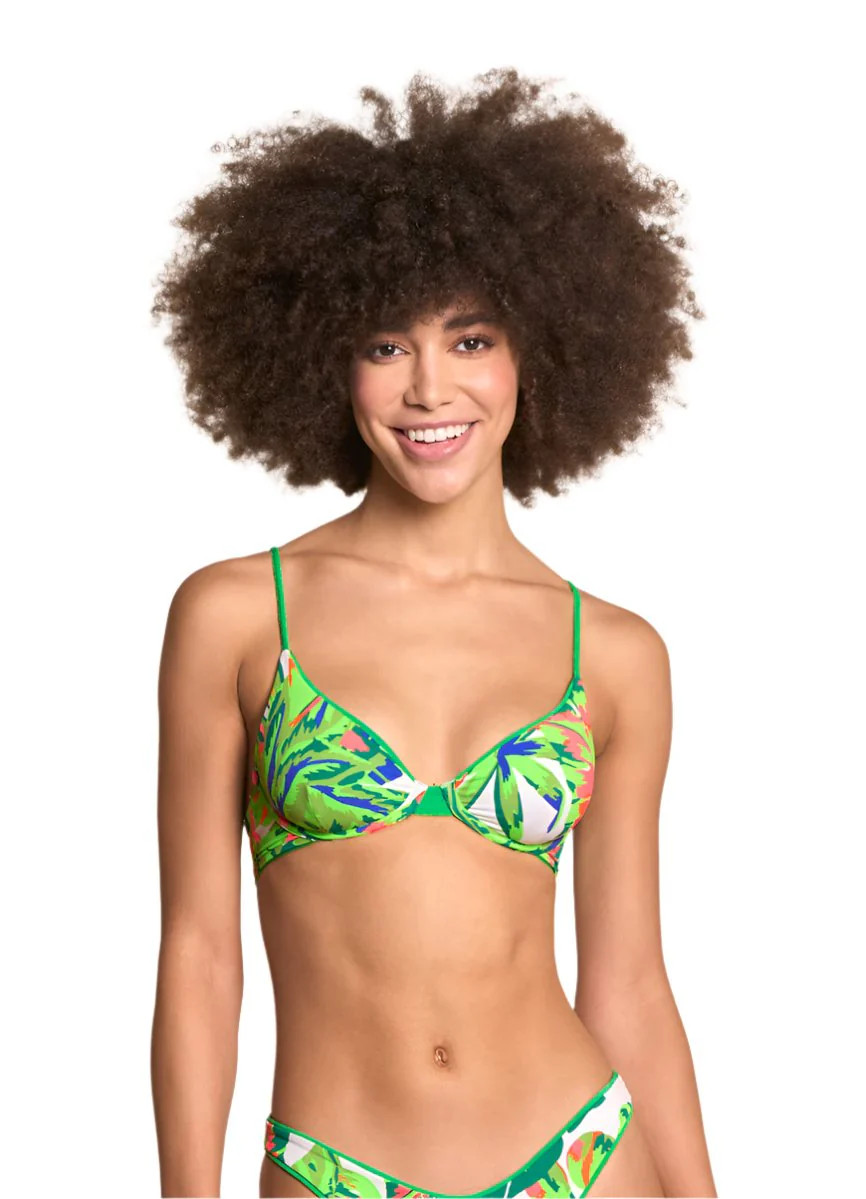 Maaji Parakeet Green Dainty Underwire Bikini Top | Maaji