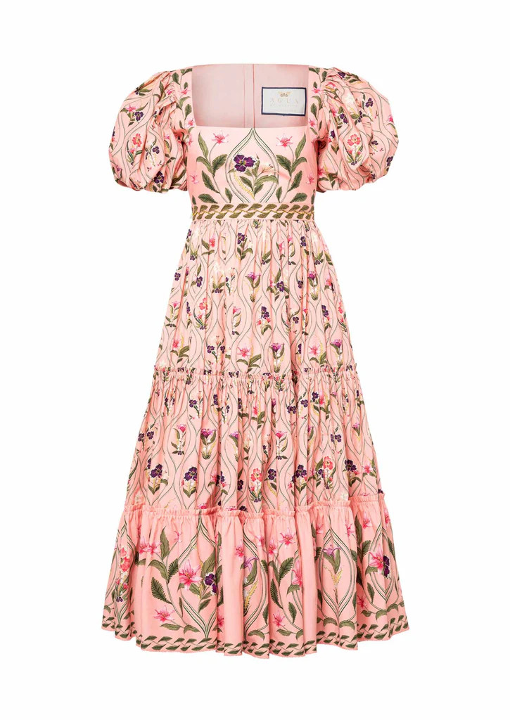 Alga Pacifico Tiered Cotton Midi Dress | Over The Moon