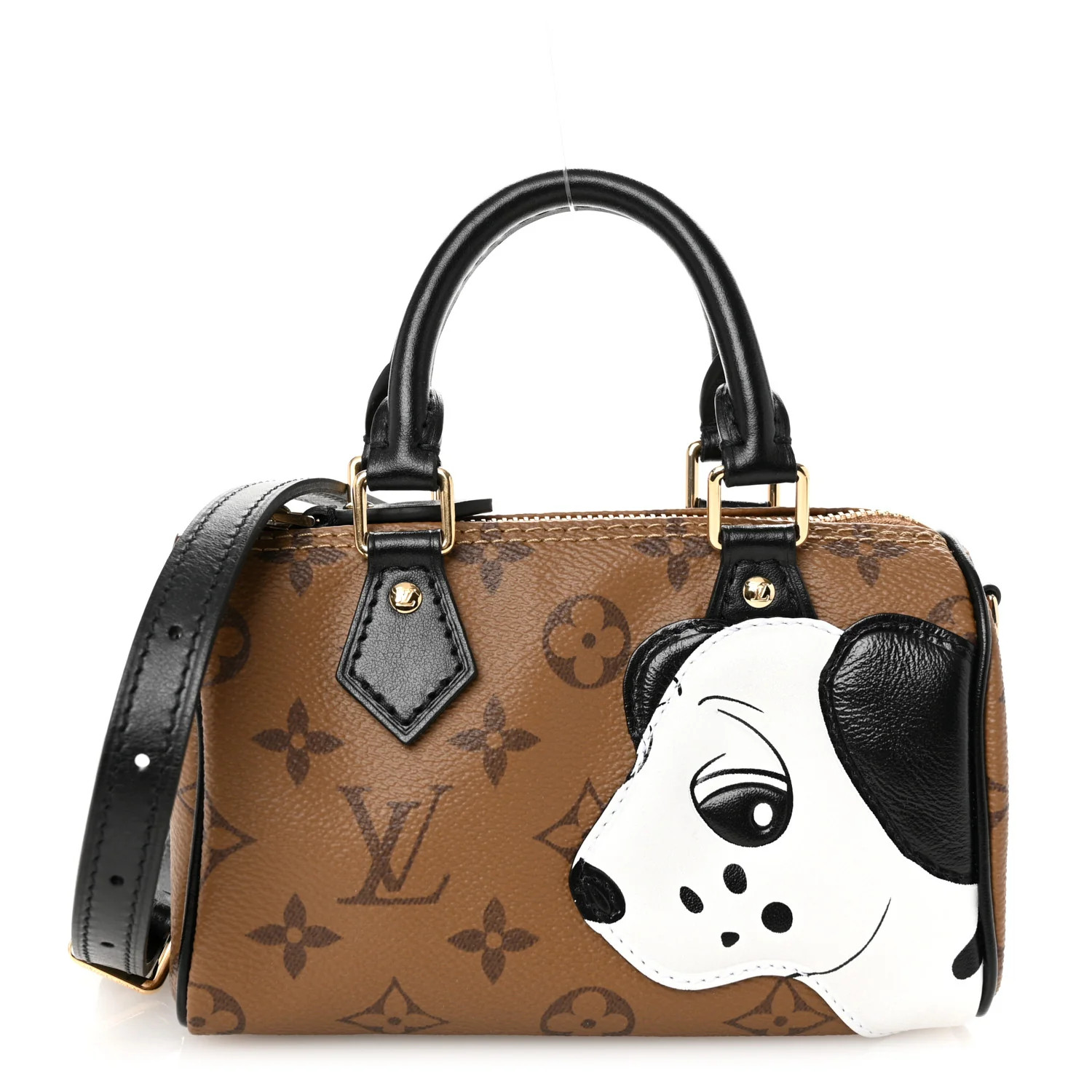 Louis Vuitton Reverse Monogram Dog Animation Nano Speedy 1654901 | FASHIONPHILE (US)