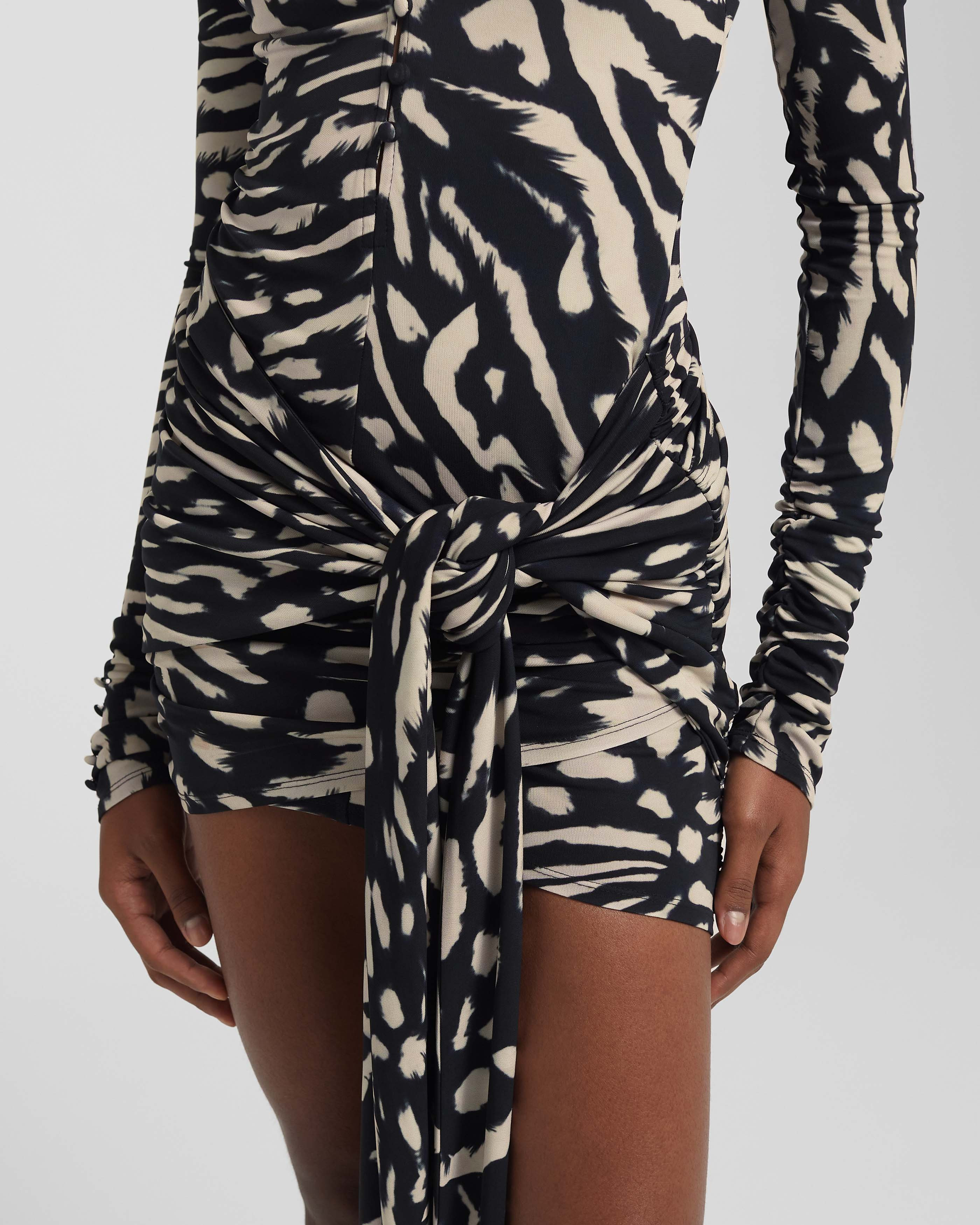 Rat & Boa Leontina Dress XS Animal | Rat & Boa