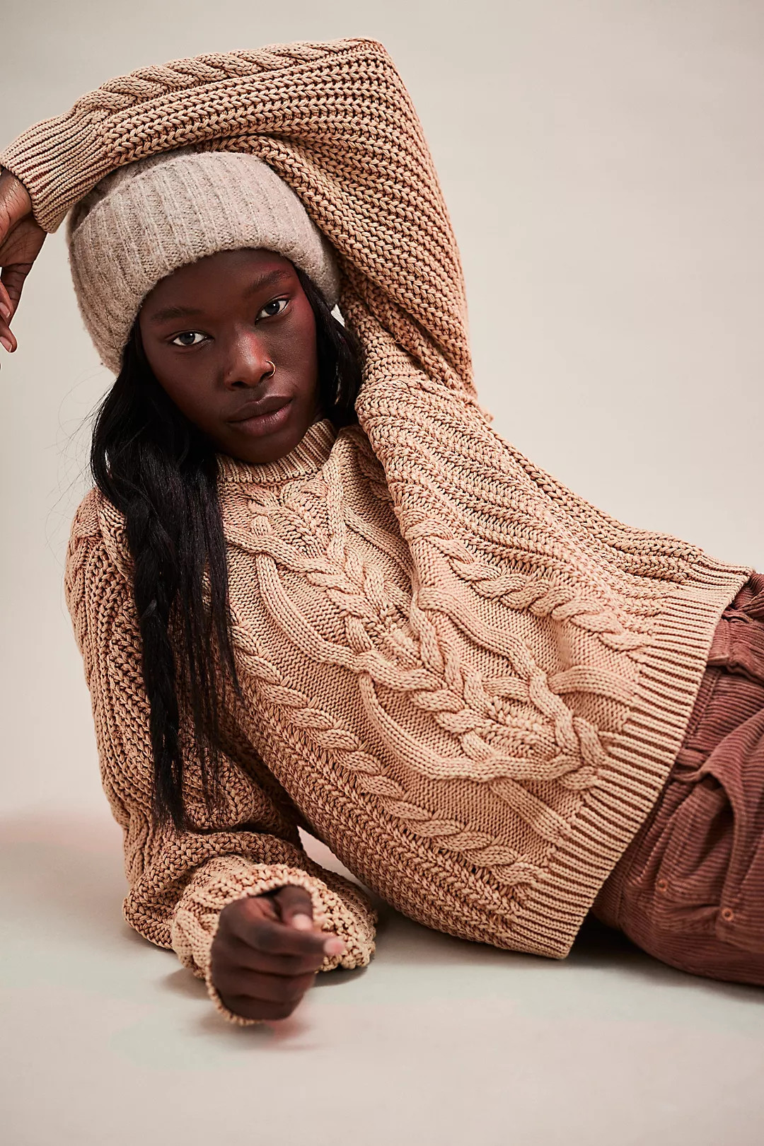 Frankie Cable Sweater | Free People (Global - UK&FR Excluded)