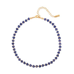 Lapis Heart Choker Necklace | Sequin