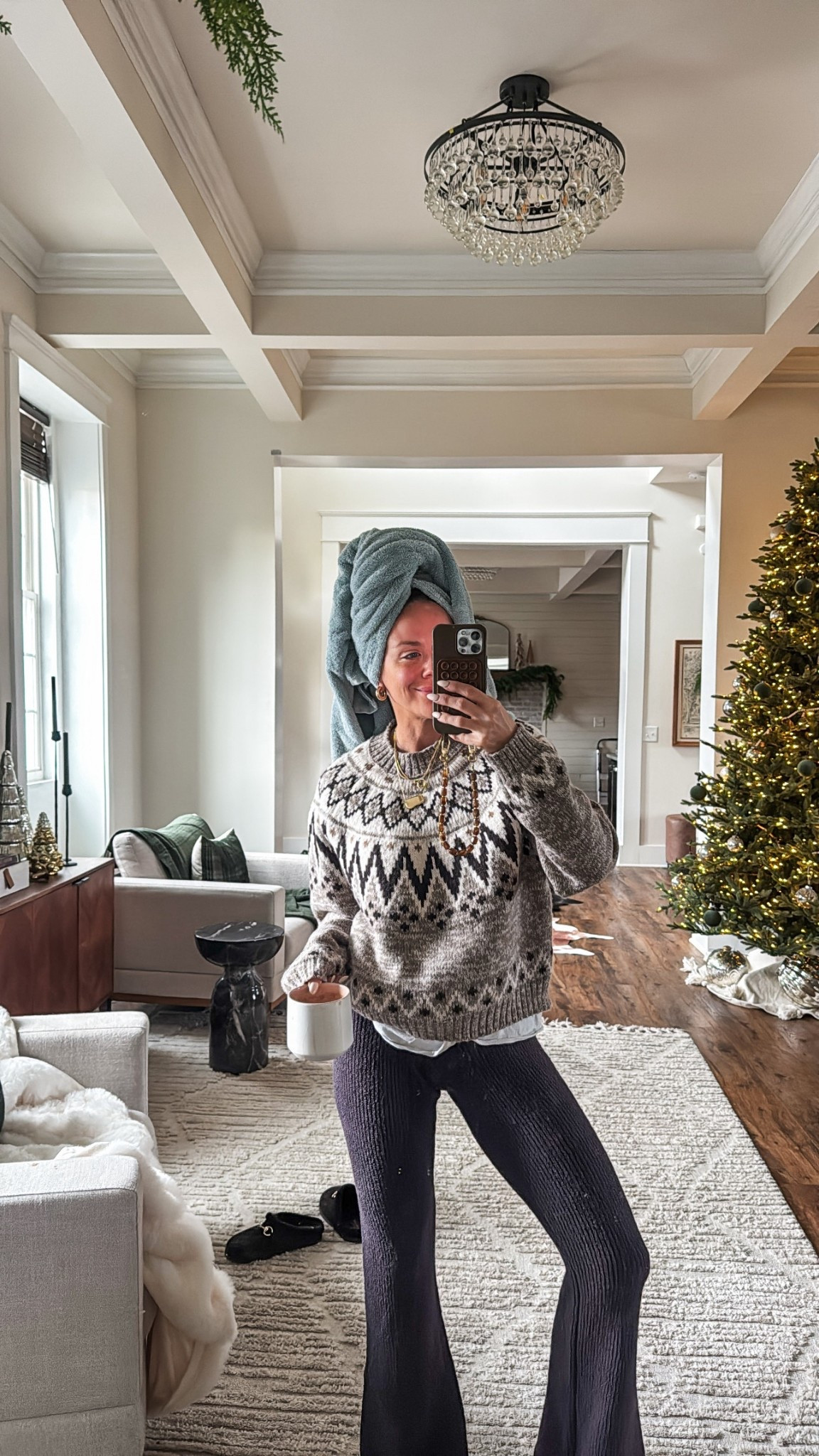 Cozy winter outfit! Small sweater XS pants 

#LTKSeasonal #LTKHoliday #LTKFindsUnder100