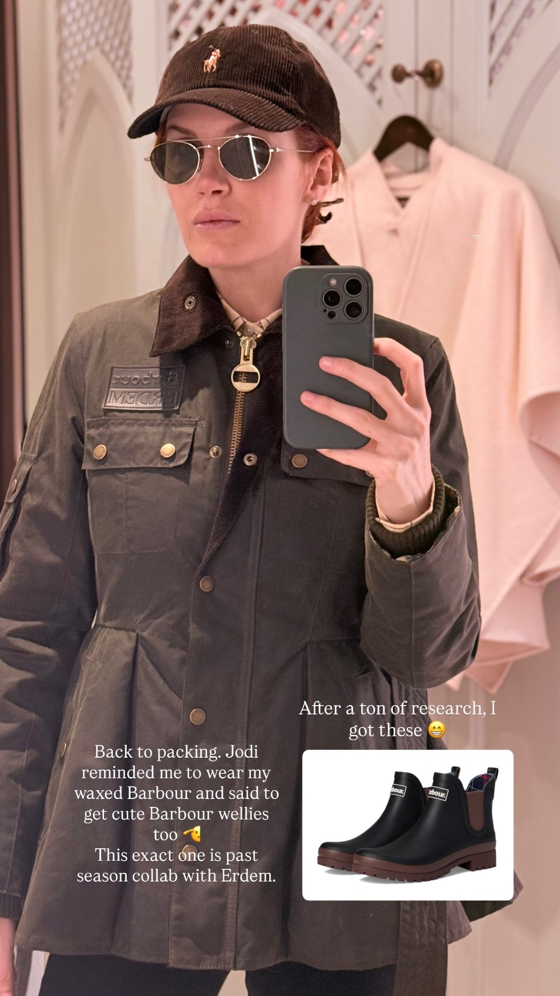 Genuinely feeling so cute and prepared in rainy UK in this look. 