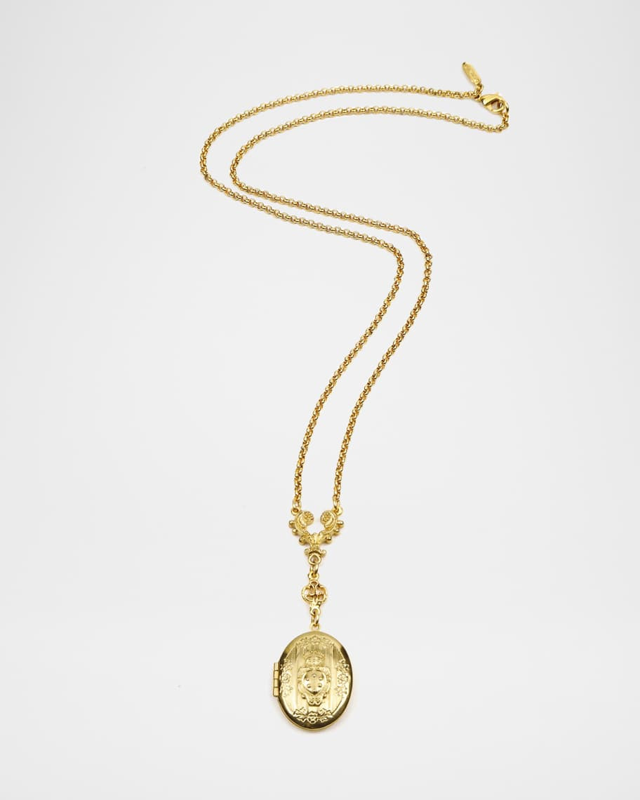 Ben-Amun Oval Locket Necklace | Neiman Marcus
