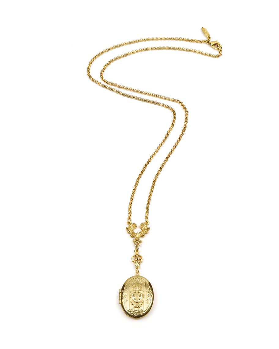 Ben-Amun Oval Locket Necklace | Neiman Marcus