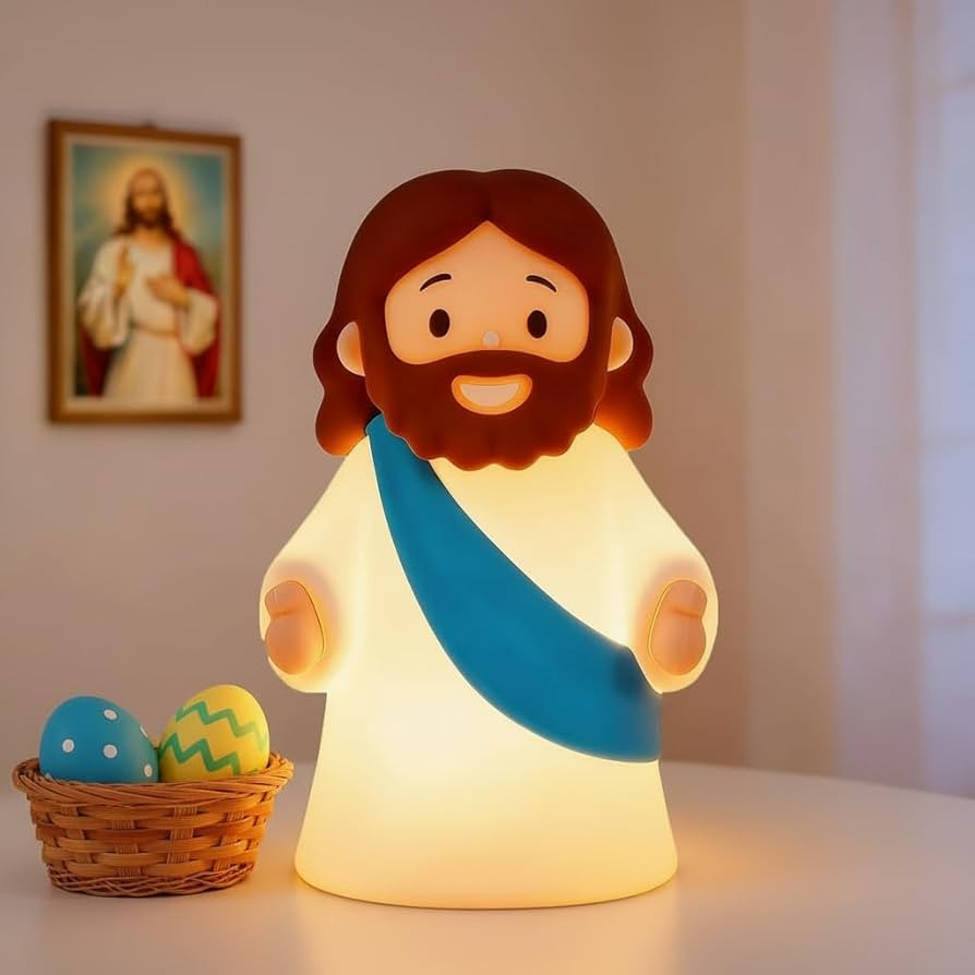 Little Jesus Night Light Mini Jesus Silicone Lamp Dimmable Nursery Nightlight for Kids Rechargeab... | Amazon (US)