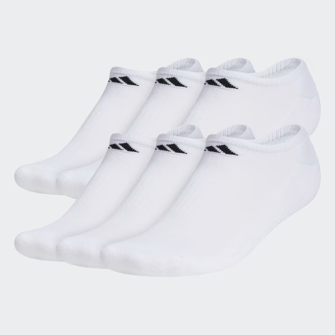 adidas No-Show Socks 6 Pairs White 9-13 | adidas (US)